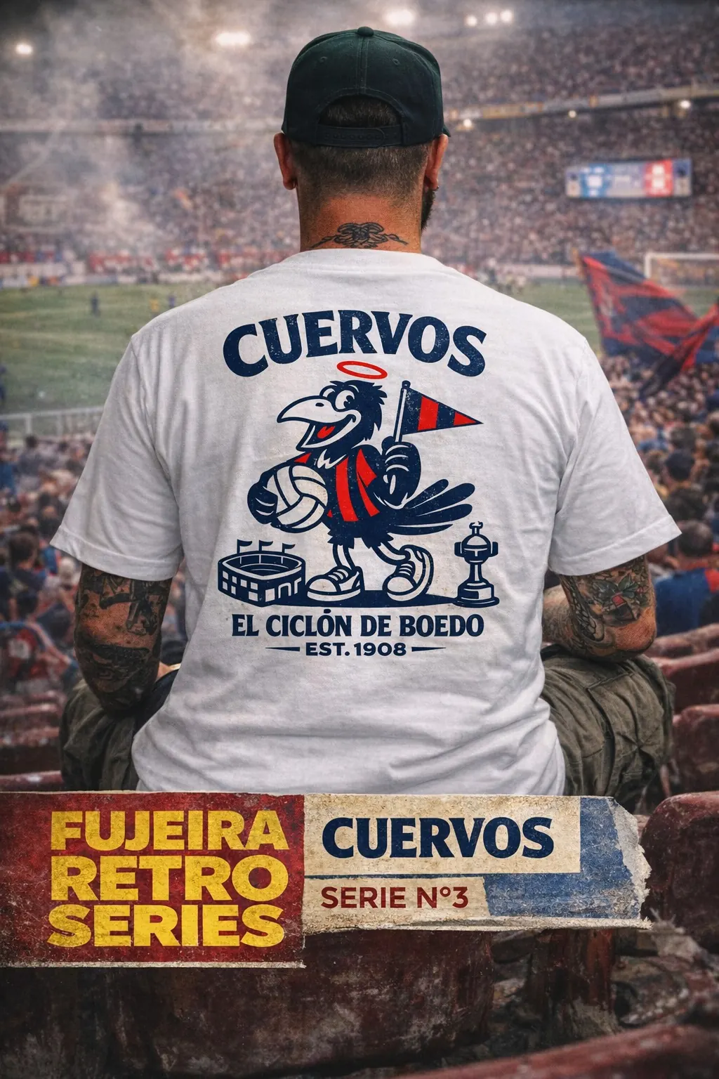 Remera Fujeira Retro Series Cuervos